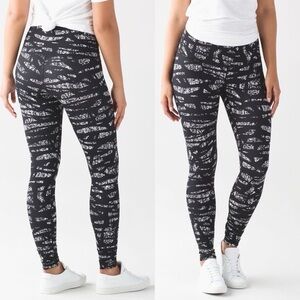 RARE Lululemon Graphic Print Wunder Under Hi-Rise Pant